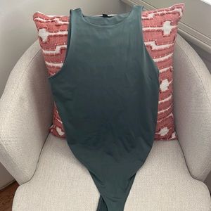 Emerald green body suit